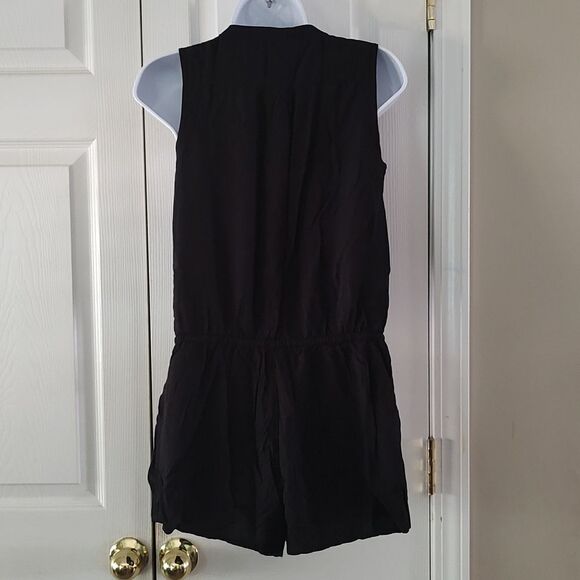 Banana Republic Factory  black  short romper Sz 4 - Picture 4 of 6
